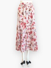 画像1: 50'sフラワープリント　スカート  (1)