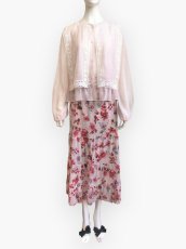 画像6: 50'sフラワープリント　スカート  (6)