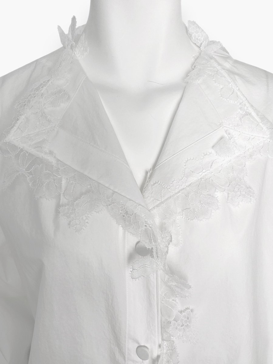 画像4: レーシーコットンブラウス  (4)