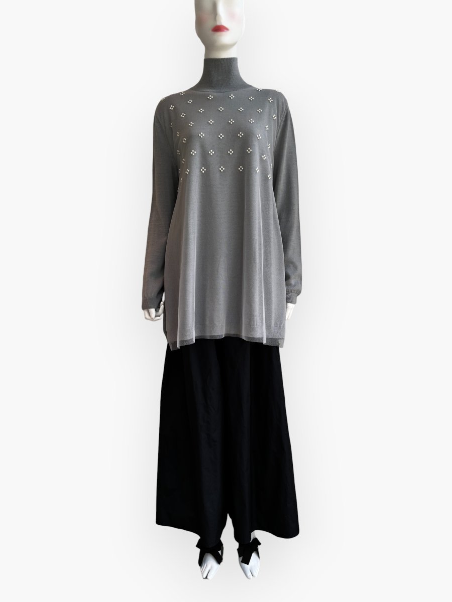 画像6: ジュエリーパールニット　チュニック  (6)