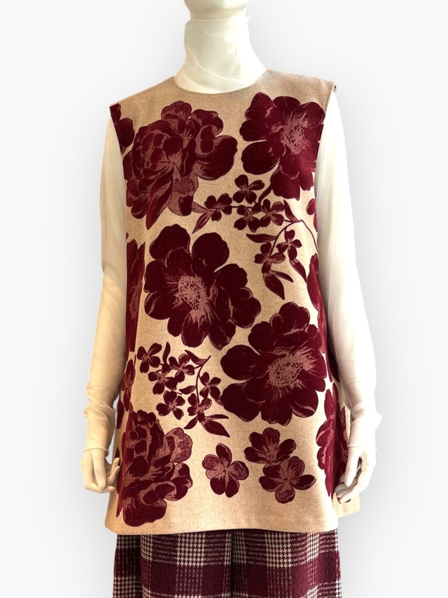 ベージュ大花/17