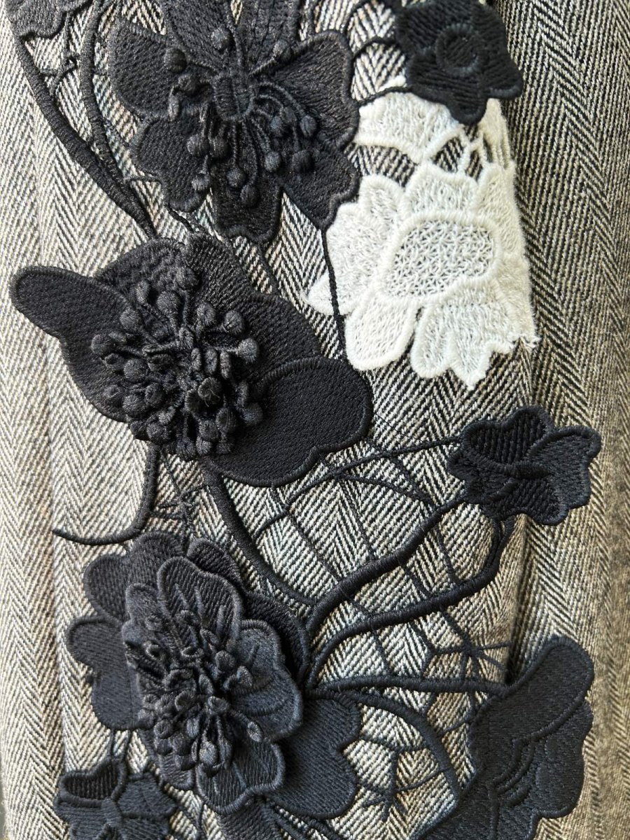 画像7: ヘリンボーンツイード レースジャケット  (7)