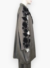 画像2: ヘリンボーンツイード レースジャケット  (2)