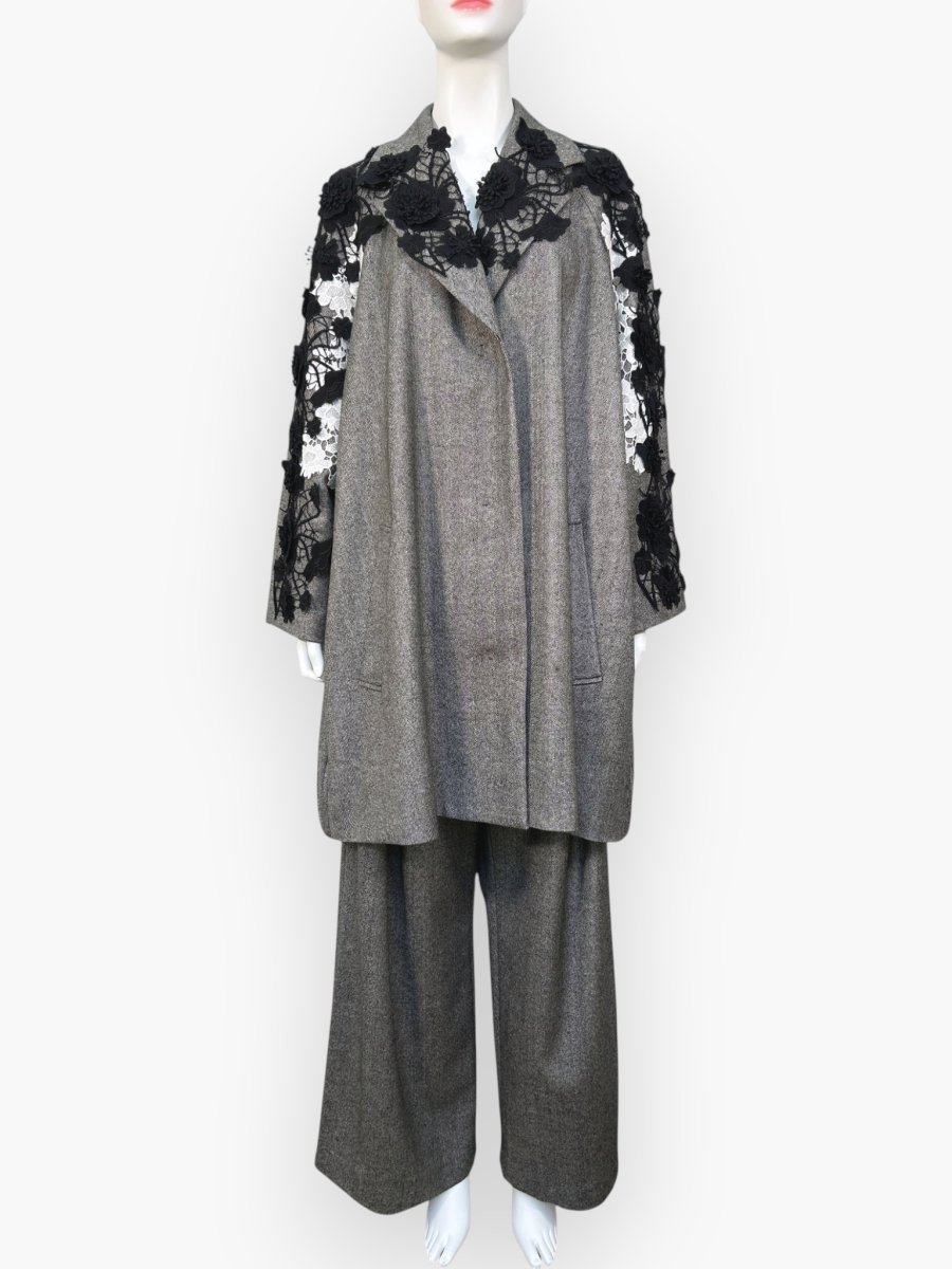 画像9: ヘリンボーンツイード レースジャケット  (9)