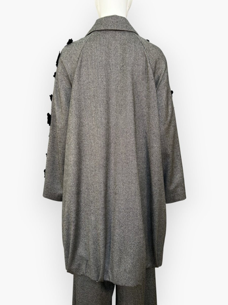 画像3: ヘリンボーンツイード レースジャケット  (3)