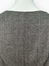 画像6: ヘリンボーンツイード　ジレ  (6)