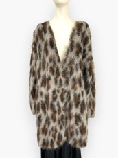 画像6: レオパードニット　ロングカーディガン  (6)