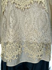 画像8: ヴィンテージフロスティ楊柳　スタンドブラウス (8)