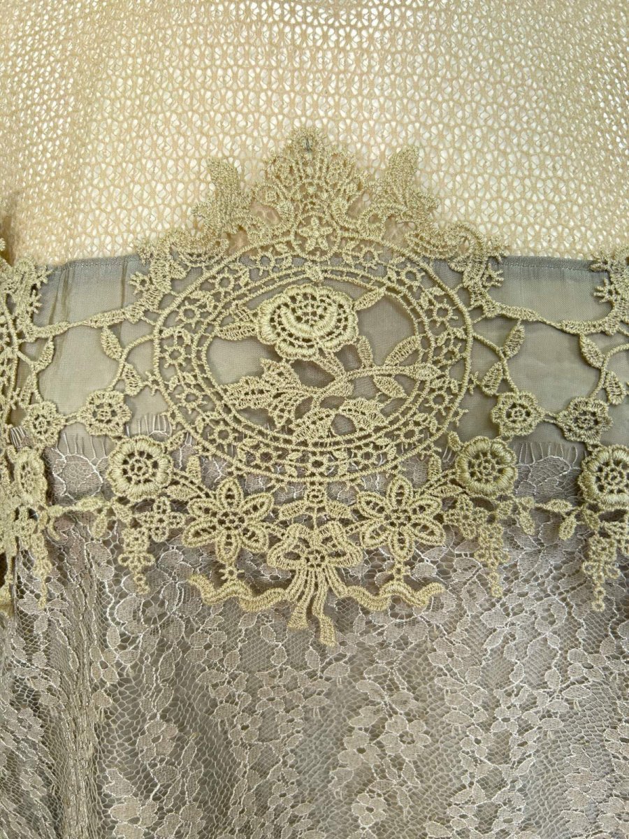 画像7: ヴィンテージフロスティ楊柳　スタンドブラウス (7)