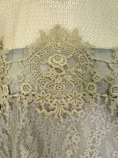 画像7: ヴィンテージフロスティ楊柳　スタンドブラウス (7)