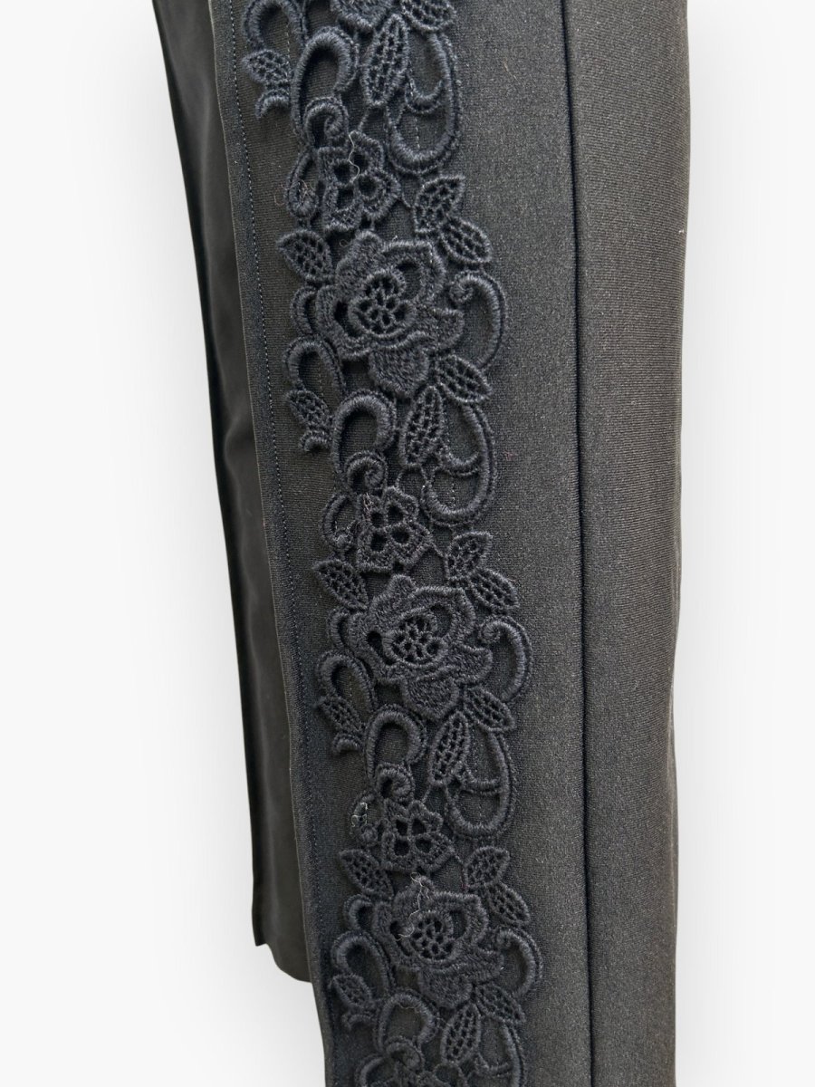 画像14: トリコット裏起毛　レースパンツ  (14)