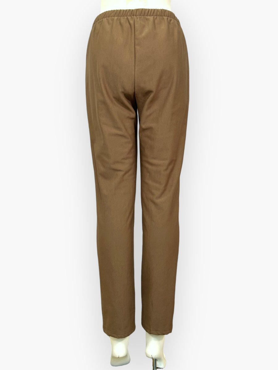 画像3: トリコット裏起毛　レースパンツ  (3)