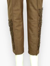 画像4: トリコット裏起毛　レースパンツ  (4)