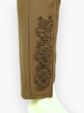 画像5: トリコット裏起毛　レースパンツ  (5)