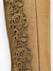 画像7: トリコット裏起毛　レースパンツ  (7)