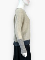 画像2: エアリーヤクニット　バイカラー  (2)