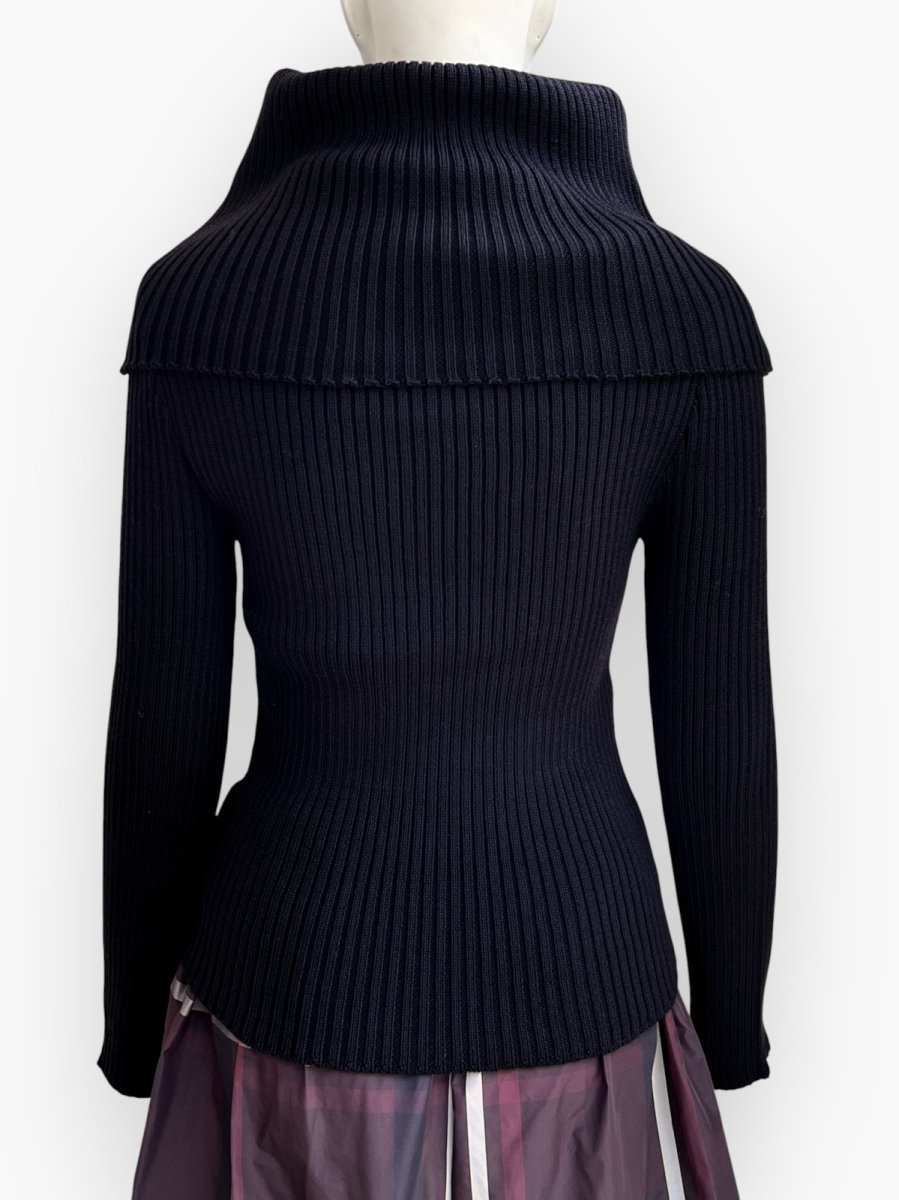 画像3: オフタートルリブニット  (3)