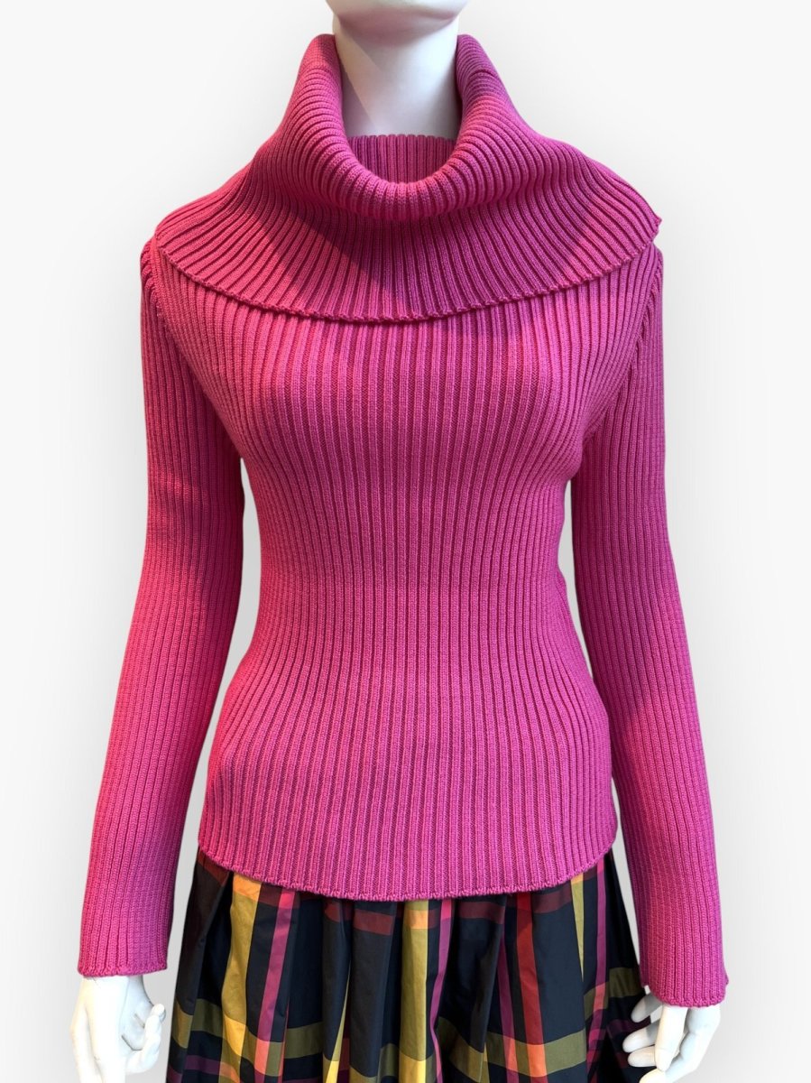 画像6: オフタートルリブニット  (6)