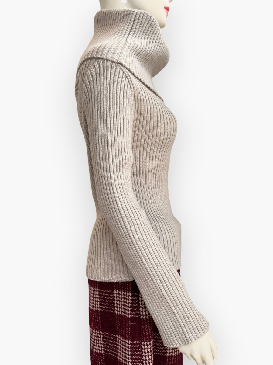 画像2: オフタートルリブニット  (2)