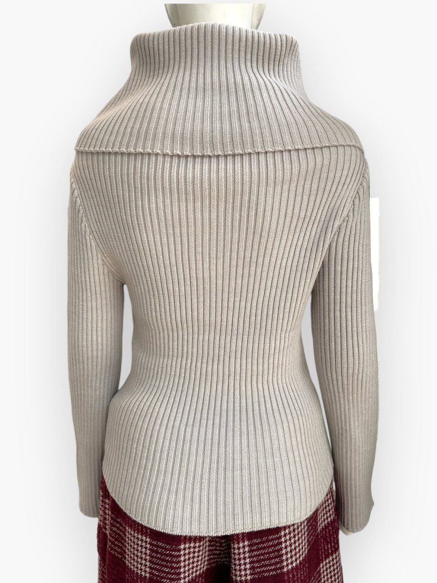 画像3: オフタートルリブニット  (3)