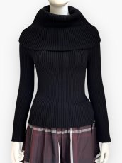 画像1: オフタートルリブニット  (1)