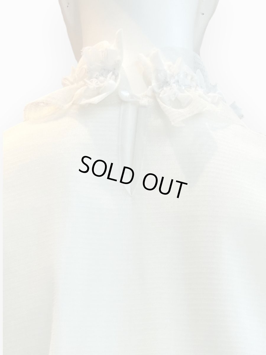 画像11: Pe/Wチュール スタンドネックフリル  (11)