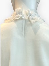 画像11: Pe/Wチュール スタンドネックフリル  (11)