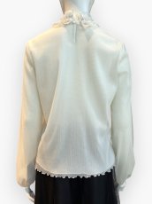 画像9: Pe/Wチュール スタンドネックフリル  (9)