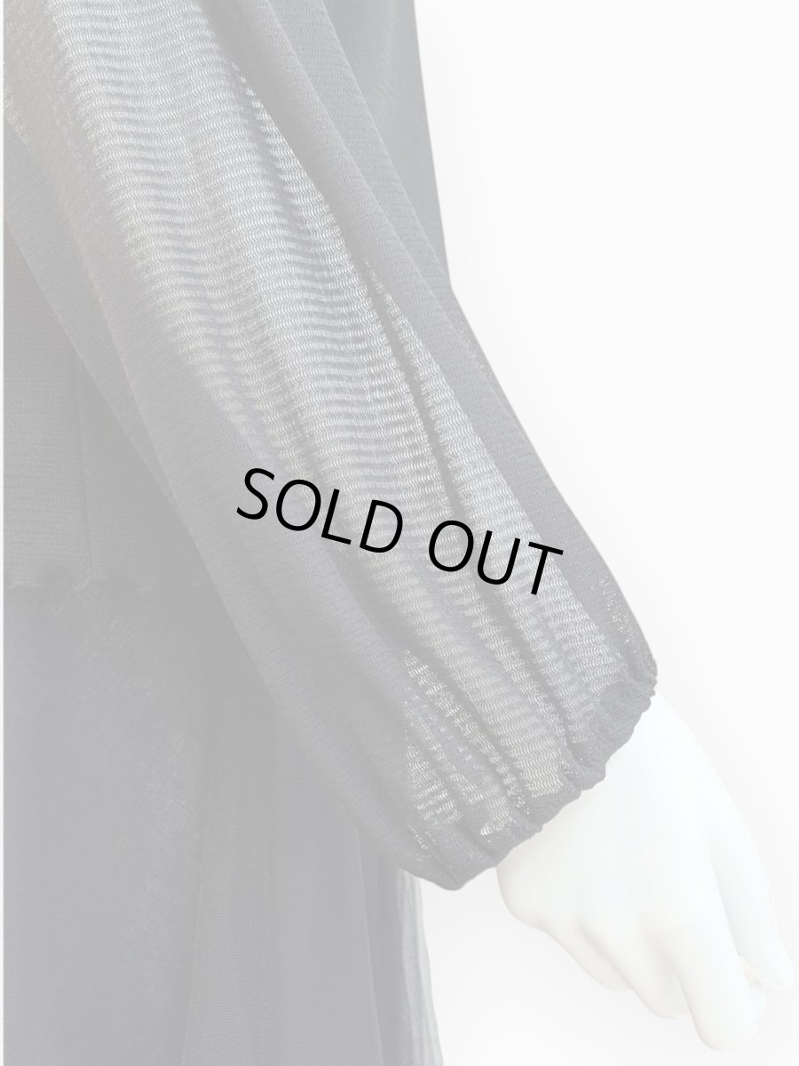 画像6: Pe/Wチュール スタンドネックフリル  (6)