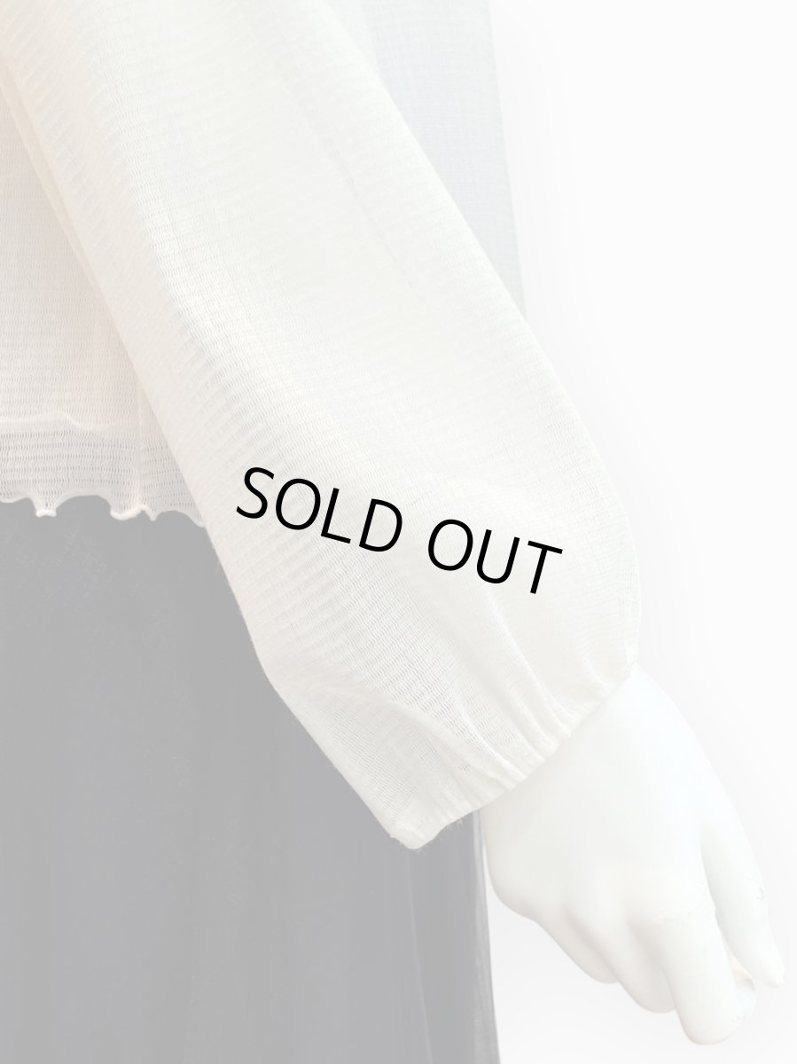 画像12: Pe/Wチュール スタンドネックフリル  (12)