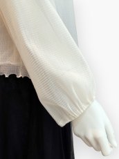 画像12: Pe/Wチュール スタンドネックフリル  (12)