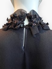 画像5: Pe/Wチュール スタンドネックフリル  (5)