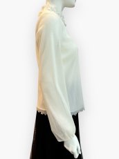 画像8: Pe/Wチュール スタンドネックフリル  (8)