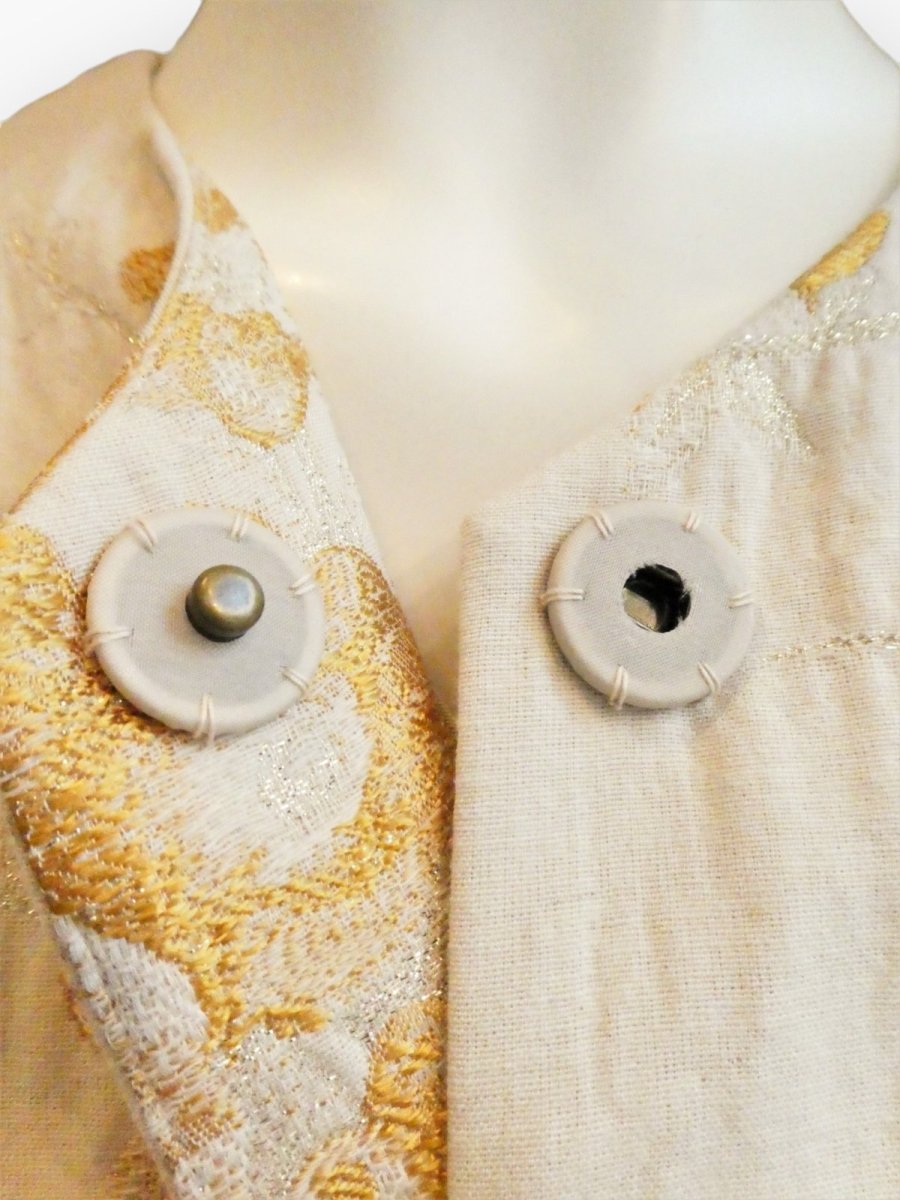 画像5: ビンテージフラワージャガード コート  (5)