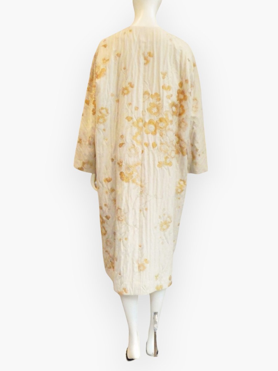 画像3: ビンテージフラワージャガード コート  (3)