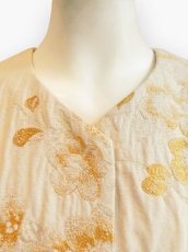 画像4: ビンテージフラワージャガード コート  (4)
