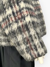 画像13: アルパカ混シャギーチェック　コート　  (13)