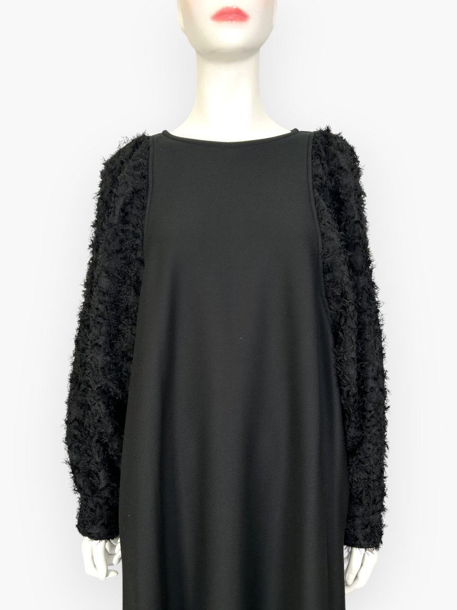 画像4: ジャージベロア裏起毛　ワンピース  (4)