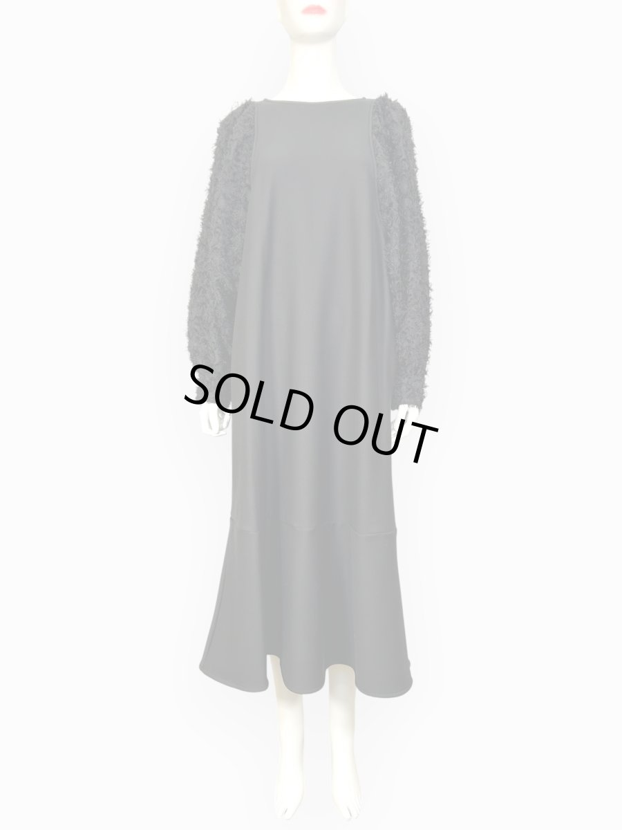 画像1: ジャージベロア裏起毛　ワンピース  (1)