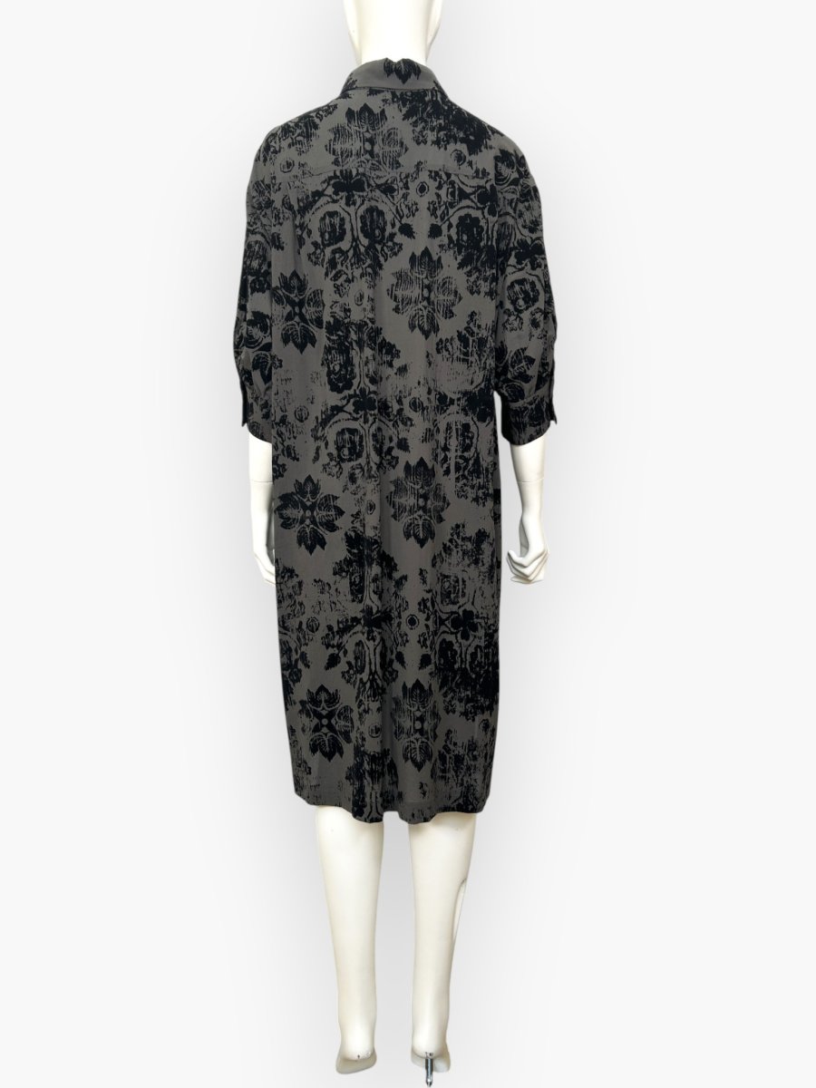 画像3: ＊クレープライクフロッキー　ロングブラウス  (3)