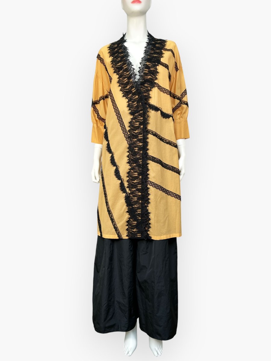 画像7: ソフトコットンボイル　ロングブラウス  (7)