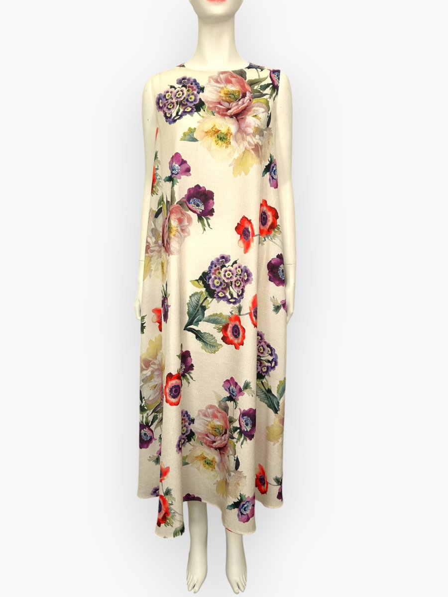 画像1: ル・ブーケプリント　ワンピース  (1)