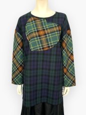 画像1: チェックバイチェック　ブラウス  (1)