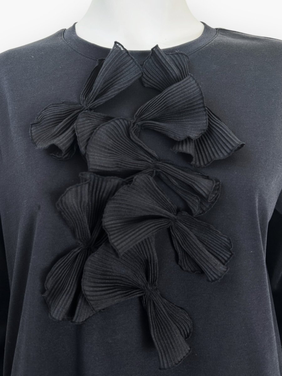 画像4: Yレース Ｔプリーツリボンチュニック  (4)