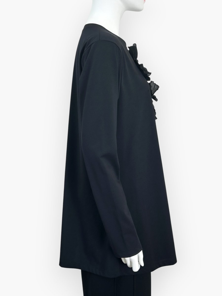 画像2: Yレース Ｔプリーツリボンチュニック  (2)