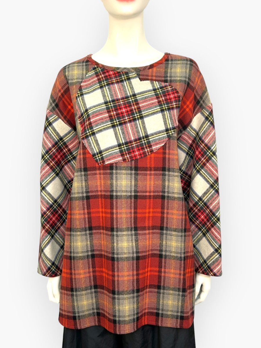 画像9: チェックバイチェック　ブラウス  (9)