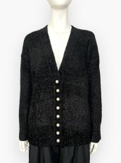 画像1: きらきらパールニット　カーディガン  (1)