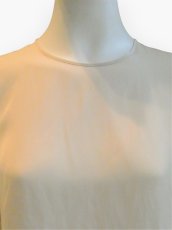 画像4: ライトゼロサテン袖口レース　ブラウス  (4)