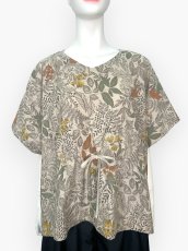 画像9: プラントプリントリネンコットン  (9)