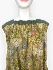 画像4: プラントプリントリネンコットン　ワンピース  (4)